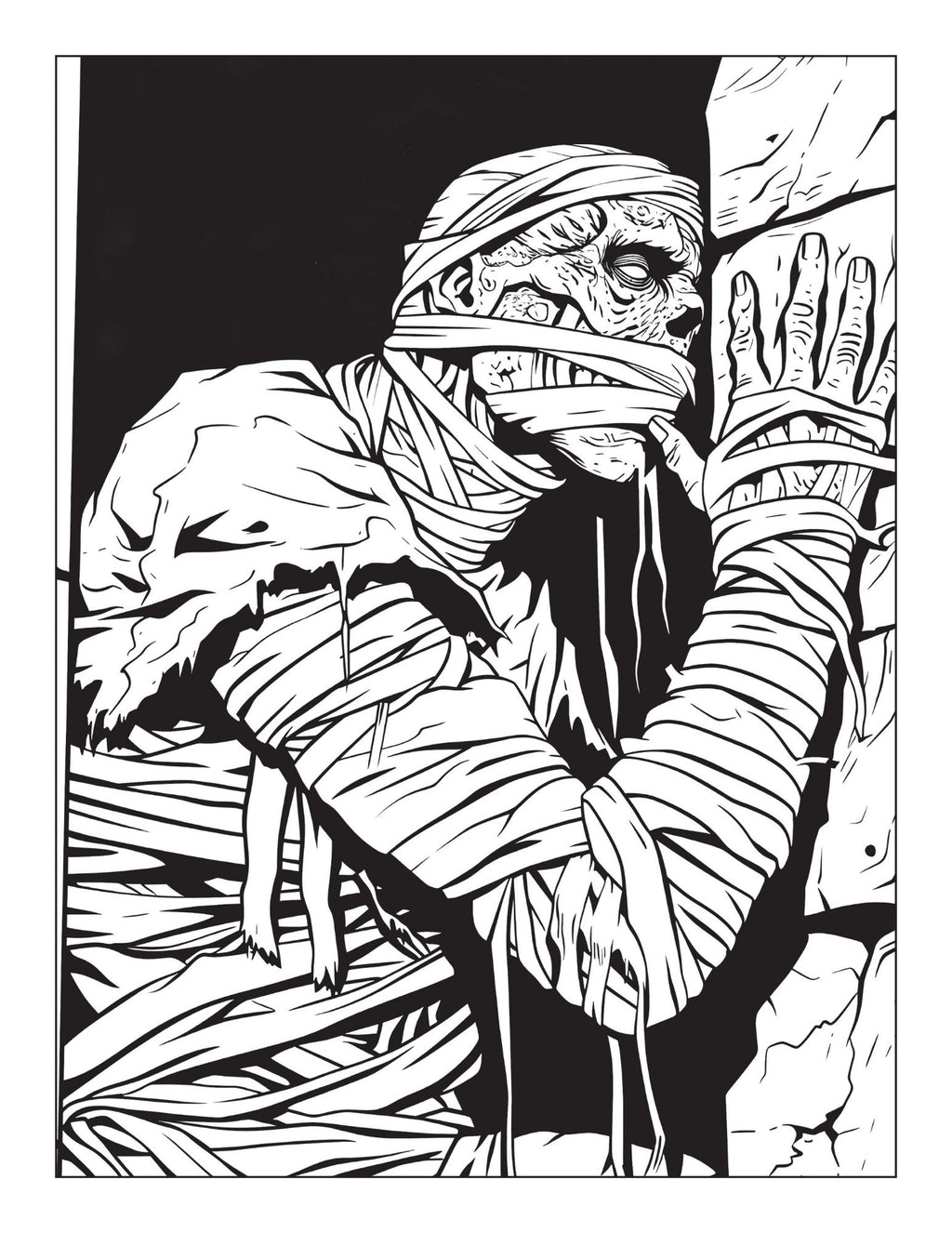 Scary Coloring Book for Adults – Dark Horror Monsters, Creepy Skulls & Terrifying Scenes