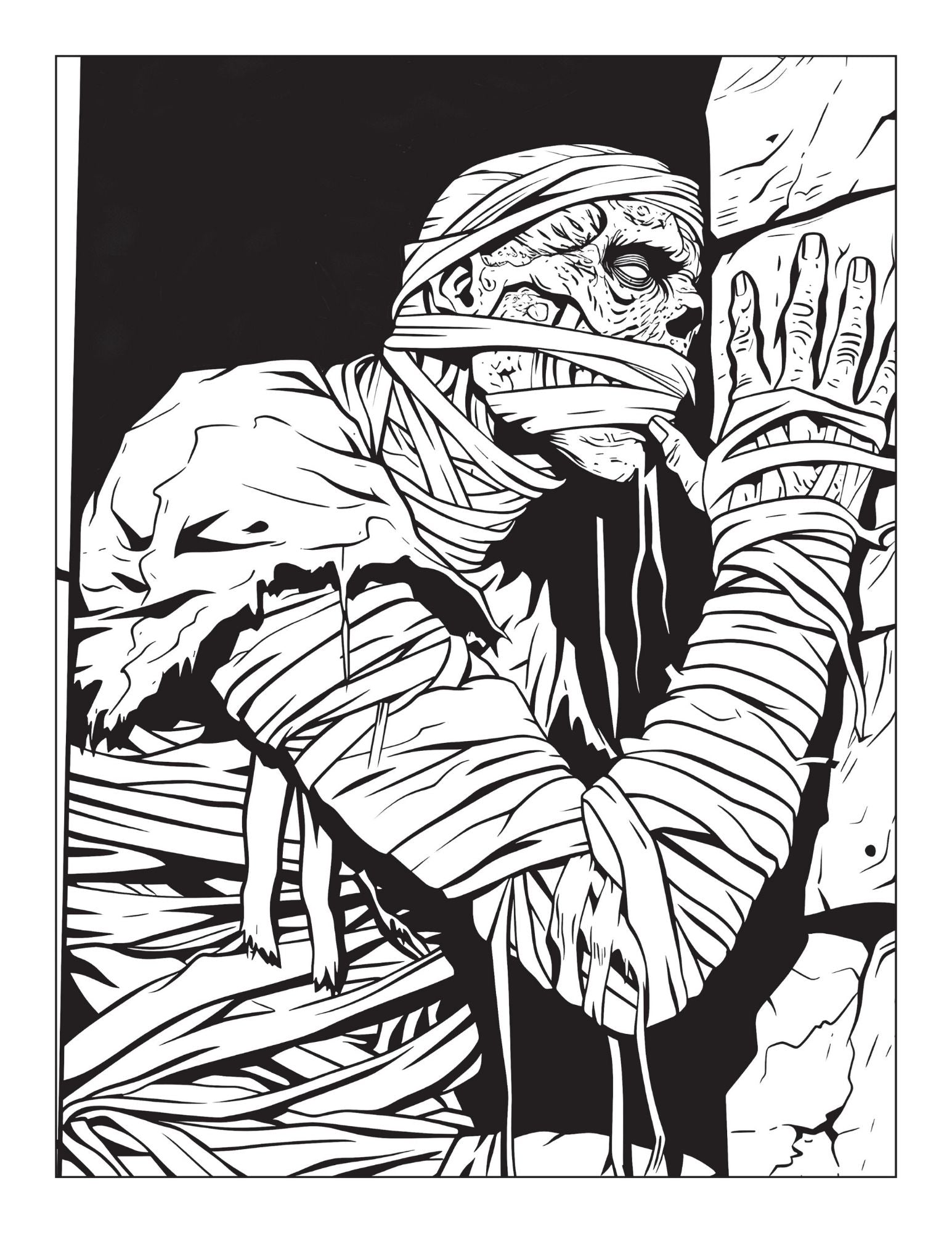 Scary Coloring Book for Adults – Dark Horror Monsters, Creepy Skulls & Terrifying Scenes