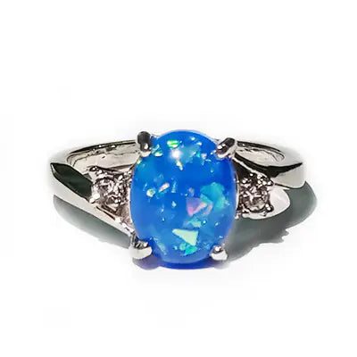 Wish Popular Opal Ring for Women with Diamonds