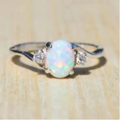 Wish Popular Opal Ring for Women with Diamonds